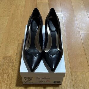 Calvin Klein Black Pointed Toe Heels